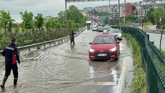 Zonguldak-Alaplı Çevre Yolunda Sağanak Nedeniyle Ulaşım Aksadı
