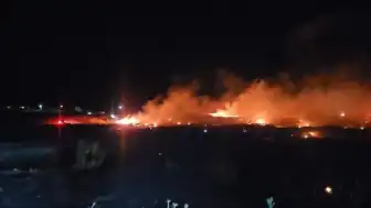 Balıkesir Burhaniye'de Örtü Yangını: Ekipler Alevlerle Mücadele Ediyor