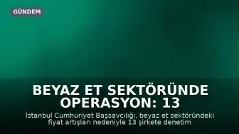 Beyaz Et Sektöründe Operasyon: 13 Şirkete Kayyım Atandı
