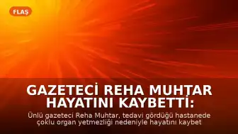 Gazeteci Reha Muhtar Hayatını Kaybetti: Ölüm Nedeni ve Cenaze Bilgileri Açıklandı