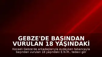 Gebze'de başından vurulan 18 yaşındaki E.N.M. hayatını kaybetti