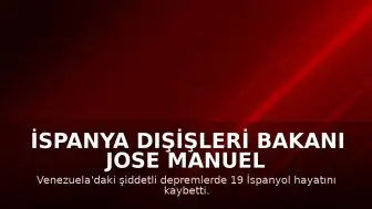 İspanya Dışişleri Bakanı Jose Manuel Albares: "Dost Venezuela halkını gerektiği sürece destekleyeceğiz"