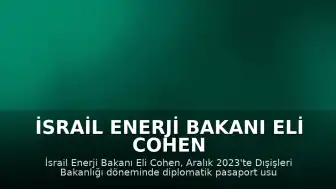 İsrail Enerji Bakanı Eli Cohen Hakkında Görevi Kötüye Kullanma Şüphesiyle Soruşturma Başlatıldı