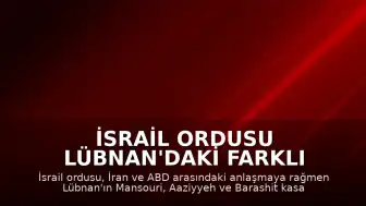 İsrail Ordusu Lübnan'daki Farklı Noktalara Hava Saldırısı Gerçekleştirdi