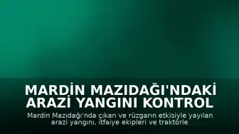 Mardin Mazıdağı'ndaki Arazi Yangını Kontrol Altına Alındı