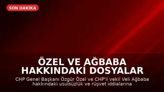 Özel ve Ağbaba Hakkındaki Dosyalar Ankara'ya Gönderildi