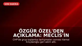 Özgür Özel'den Açıklama: Meclis'in Kapısında Darbeyi Püskürttünüz