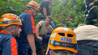 Rize Çayeli'nde ilkel teleferik kazası: 1 yaralı