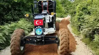 Sinop Erfelek'te Kırsal Yol Altyapı Çalışmaları Sürüyor