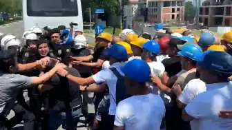 Ücretlerini Alamayan Madenciler Tekirdağ'da Yürüyüşe Geçti