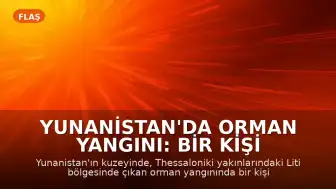 Yunanistan'da Orman Yangını: Bir Kişi Hayatını Kaybetti