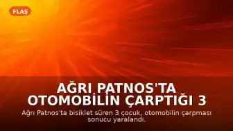 Ağrı Patnos'ta otomobilin çarptığı 3 çocuk yaralandı; sürücü kaçtı