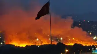 Ankara Etimesgut'ta otluk arazide yangın çıktı