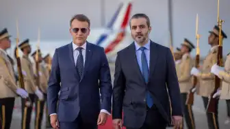 Ankara'daki NATO Zirvesi Öncesi Fransa Cumhurbaşkanı Emmanuel Macron Suriye'ye Ziyarette Bulundu