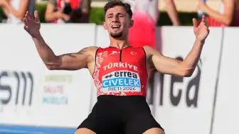 Avrupa 18 Yaş Altı Atletizm Şampiyonası'nda Yunus Emre Civelek'ten Türkiye Rekoru ve Altın Madalya