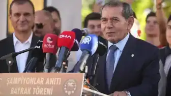 Büyükçekmece Şampiyonlar Anıtı'nda: Galatasaray Başkanı Dursun Özbek: "Anamızın ak sütü gibi helal bir şampiyonluk"