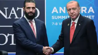 Cumhurbaşkanı Erdoğan Suriye Cumhurbaşkanı Şara ile bir araya geldi