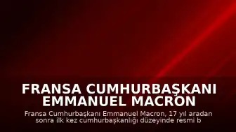 Fransa Cumhurbaşkanı Emmanuel Macron Şam'a Resmi Ziyarette Bulundu