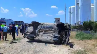 Gaziantep-Nizip Karayolu'nda Otomobil Takla Attı: 9 Yaralı