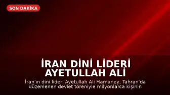 İran Dini Lideri Ayetullah Ali Hamaney'e Tahran'da Milyonlarca Kişiyle Veda