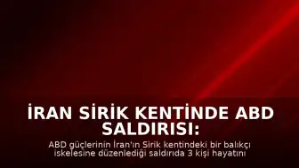 İran Sirik Kentinde ABD Saldırısı: 3 Ölü, 15 Yaralı