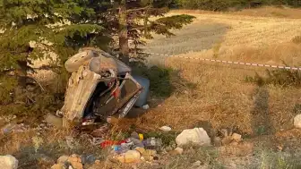 Karaman'da otomobil şarampole devrildi: 1 yaralı