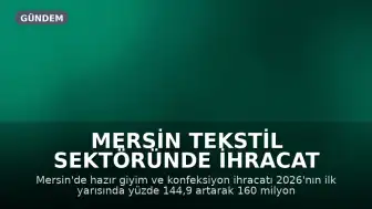 Mersin Tekstil Sektöründe İhracat Artışı Hedefleniyor