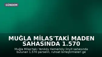 Muğla Milas'taki Maden Sahasında 1.570 Parsel Toprak Koruma Yasası Kapsamı Dışında Tutuldu