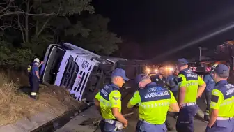 Tekirdağ Çorlu'da TIR Devrildi: 1 Kişi Hayatını Kaybetti