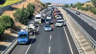 Tekirdağ-İstanbul Kara Yolunda 7 Aracın Karıştığı Zincirleme Kaza: 1 Yaralı