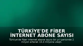 Türkiye'de Fiber İnternet Abone Sayısı Bir Yılda 2 Milyon Artış Gösterdi
