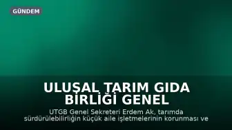 Ulusal Tarım Gıda Birliği Genel Sekreteri Erdem Ak: "Üreticinin gelirden adil pay almasını, gelir dağılımındaki adaletsizliğin azaltılmasını istiyoruz"