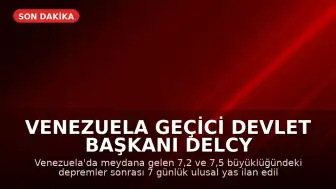 Venezuela Geçici Devlet Başkanı Delcy Rodriguez: "7 günlük Ulusal Yas ilan edilmesine karar vermiş bulunmaktayım"