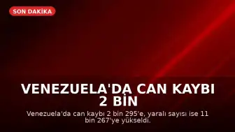 Venezuela'da Can Kaybı 2 Bin 295'e Ulaştı: 7 Günlük Ulusal Yas İlan Edildi
