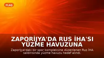 Zaporijya'da Rus İHA'sı Yüzme Havuzuna Düştü