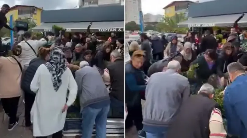 Adana'da Market Kampanyası İzdihama Yol Açtı: Nane ve Maydanoz 1 TL'ye Düştü