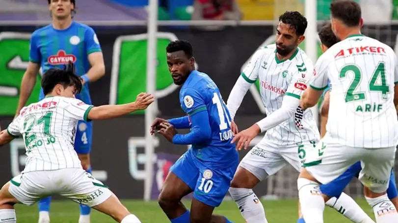 Çaykur Rizespor, Konyaspor'u 3-2 Mağlup Etti