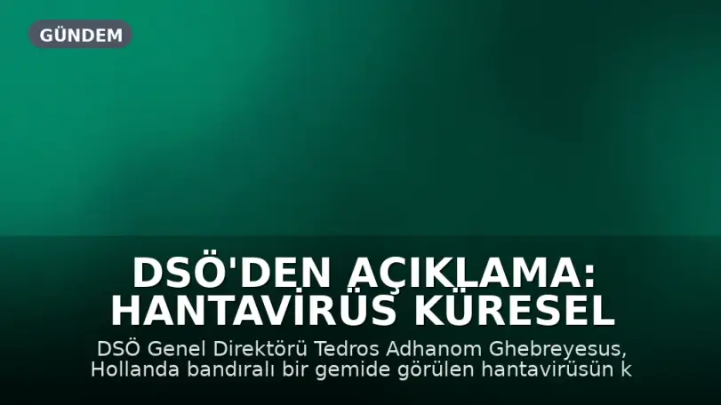DSÖ'den Açıklama: Hantavirüs Küresel Risk Oluşturuyor Mu?