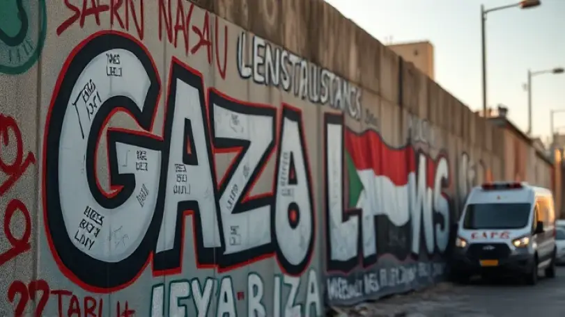 Gazze'deki Ressamlar, Filo'ya Destek İçin Duvar Resmi Yaptı