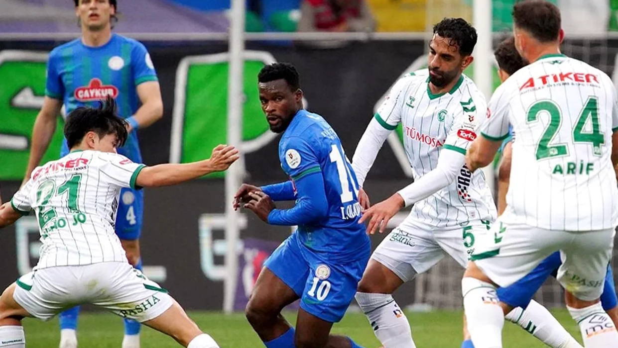 Çaykur Rizespor, Konyaspor'u 3-2 Mağlup Etti